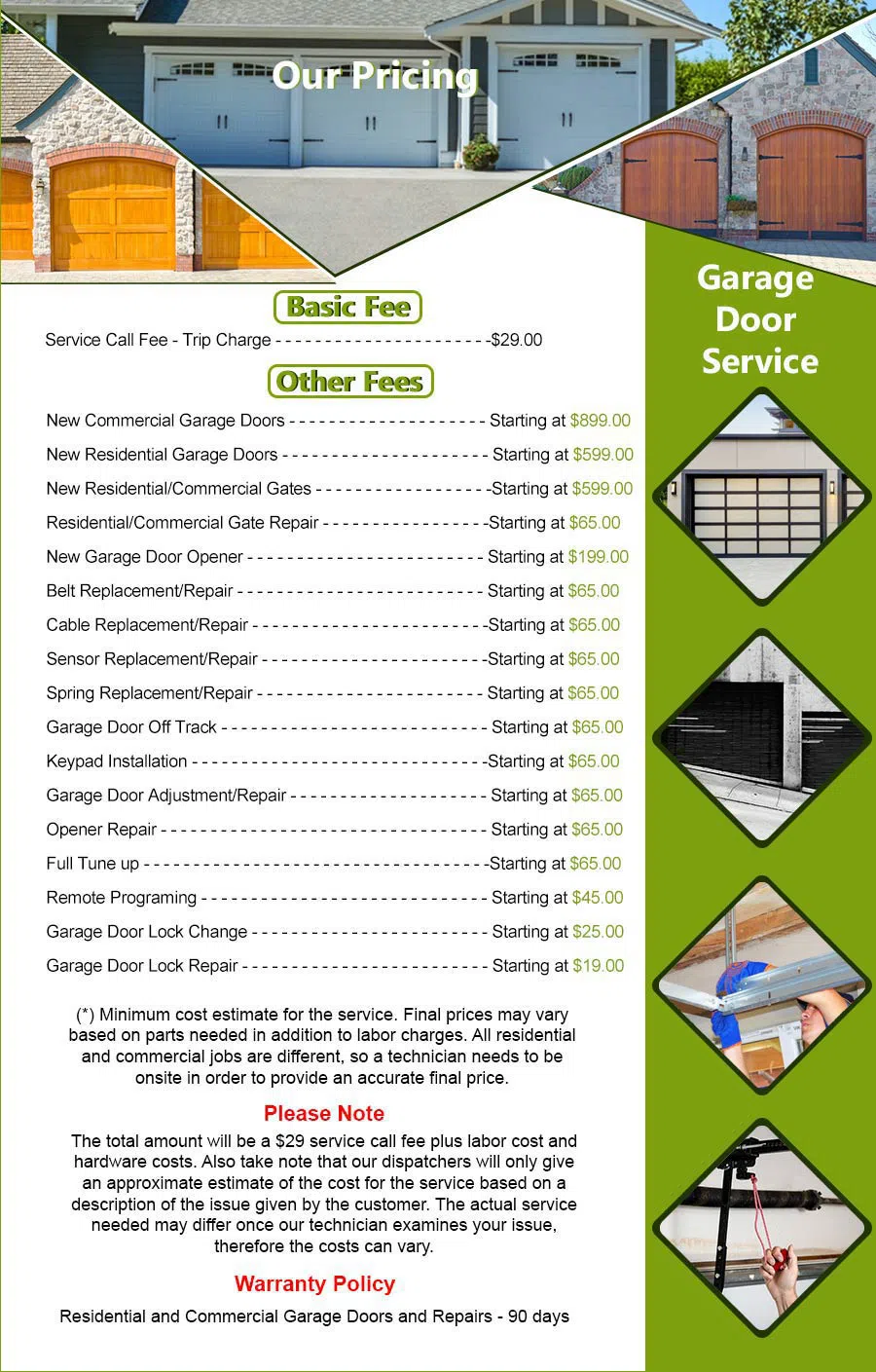 Galaxy Garage Door Service Dallas, TX 469-444-1730